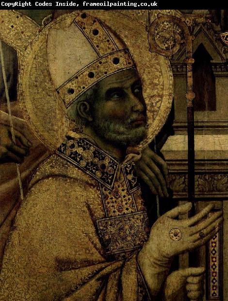 Duccio di Buoninsegna en helgonbiskop